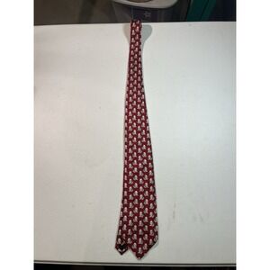 Josh Bach Silk Tie Red Shakespeare Handmade Necktie‎